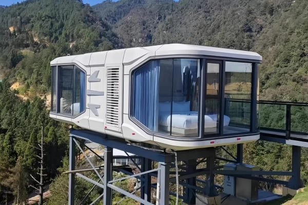 space capsule installation